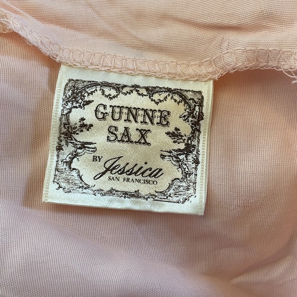 Vintage 1970’s Cottagcore Boho Prairie Gunne Sax  By Jessica Maxi Tank Top  Gown - Picture 6 of 8